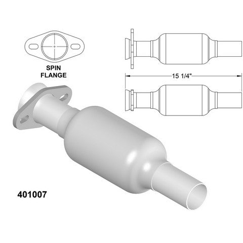 Catalytic Converter OEM Industries 401007