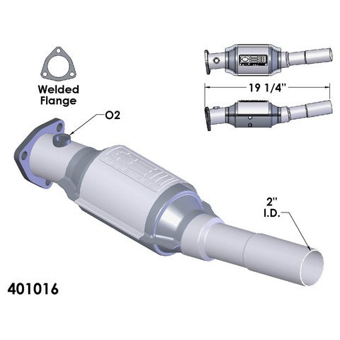 Catalytic Converter OEM Industries 401016