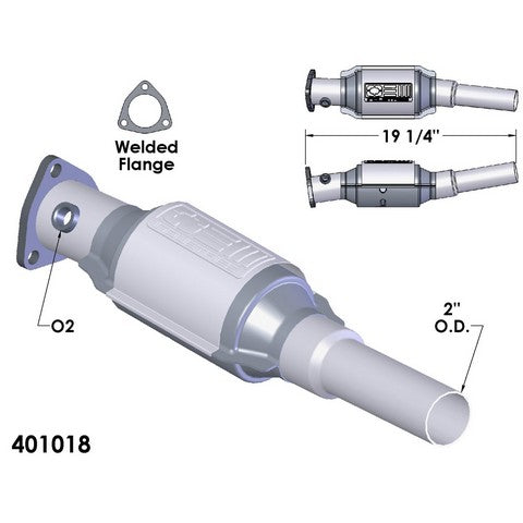 Catalytic Converter OEM Industries 401018