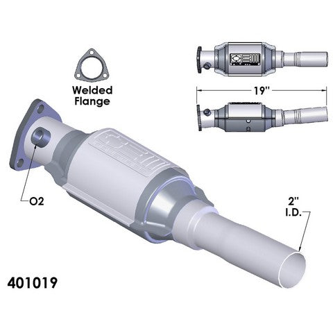 Catalytic Converter OEM Industries 401019