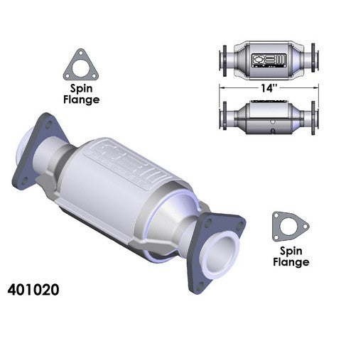 Catalytic Converter OEM Industries 401020