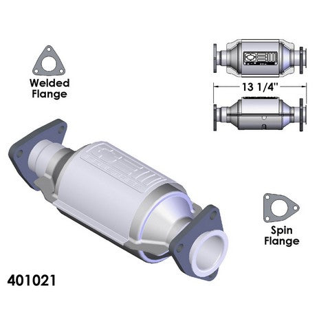 Catalytic Converter OEM Industries 401021