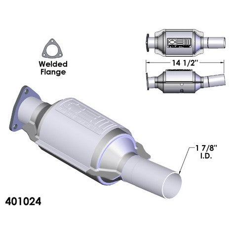 Catalytic Converter OEM Industries 401024