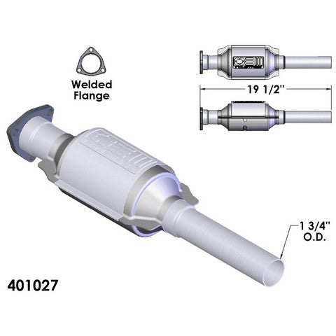 Catalytic Converter OEM Industries 401027