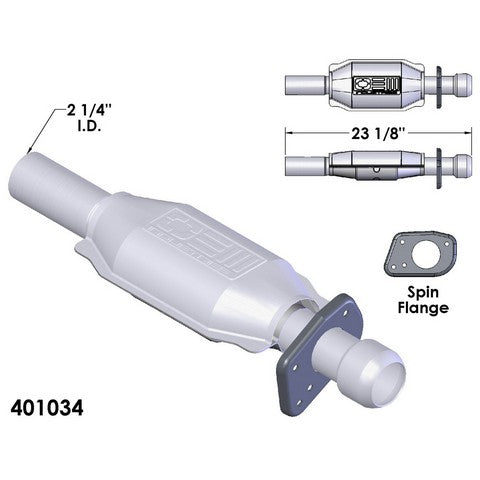 Catalytic Converter OEM Industries 401034