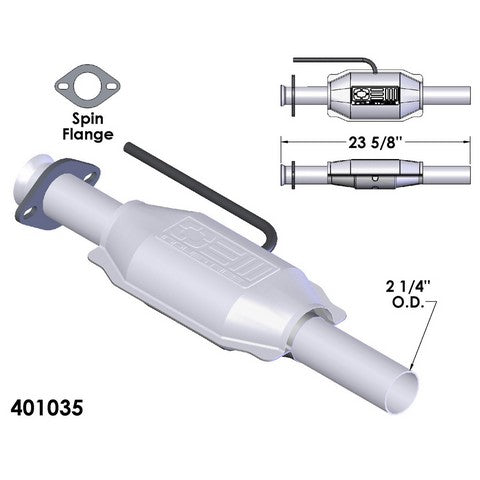Catalytic Converter OEM Industries 401035