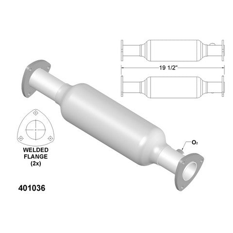 Catalytic Converter OEM Industries 401036