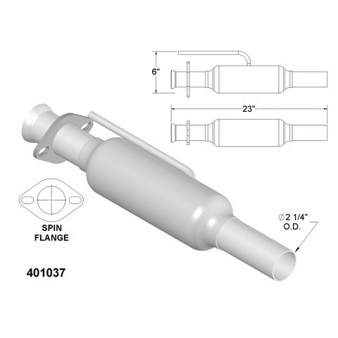 Catalytic Converter OEM Industries 401037