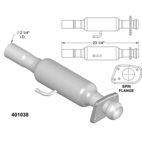 Catalytic Converter OEM Industries 401038