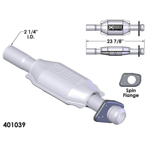 Catalytic Converter OEM Industries 401039