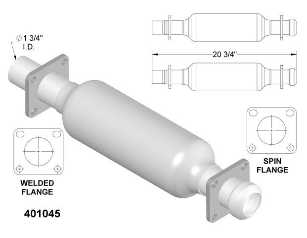 Catalytic Converter OEM Industries 401045