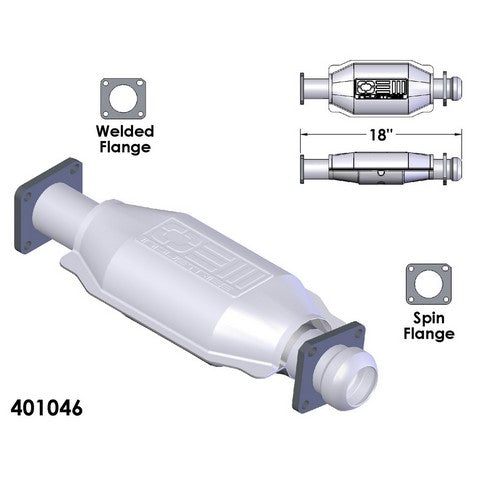 Catalytic Converter OEM Industries 401046