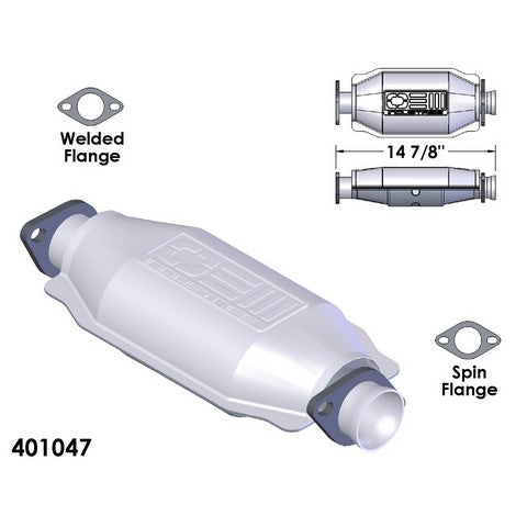 Catalytic Converter OEM Industries 401047