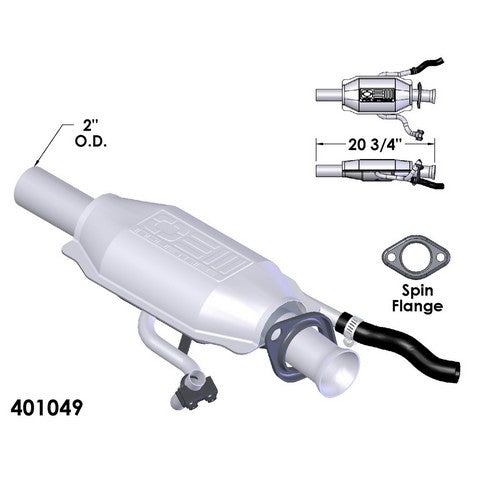 Catalytic Converter OEM Industries 401049