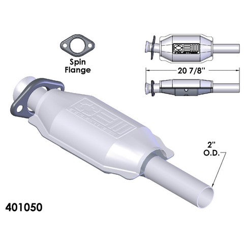 Catalytic Converter OEM Industries 401050
