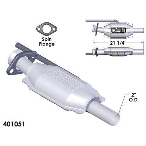 Catalytic Converter OEM Industries 401051