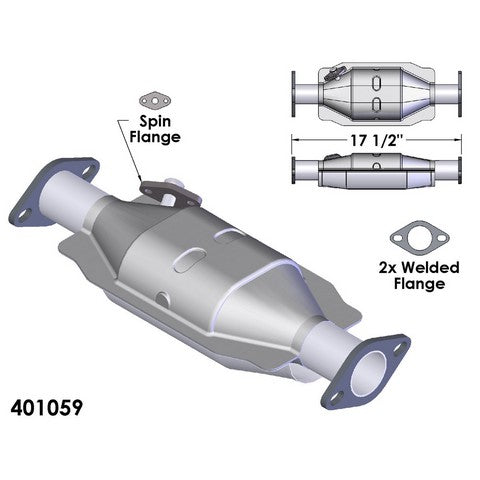 Catalytic Converter OEM Industries 401059