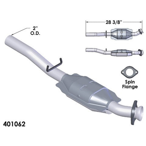 Catalytic Converter OEM Industries 401062