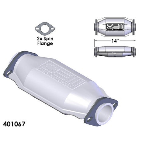 Catalytic Converter OEM Industries 401067