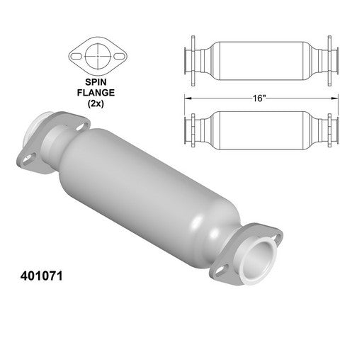 Catalytic Converter OEM Industries 401071