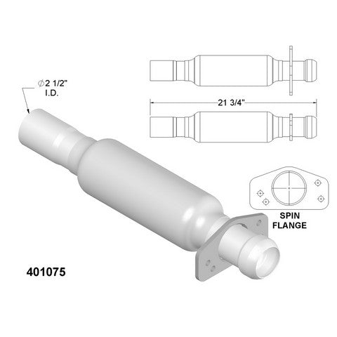 Catalytic Converter OEM Industries 401075