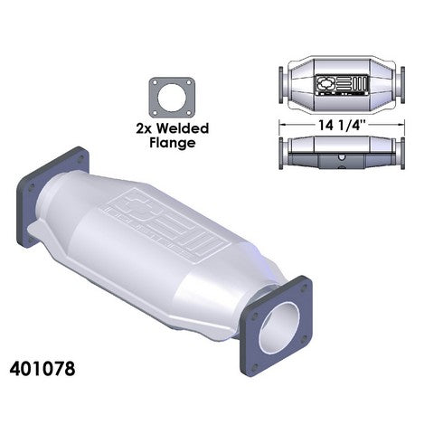 Catalytic Converter OEM Industries 401078