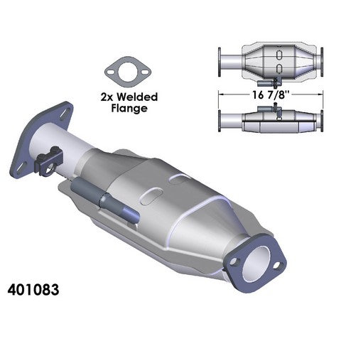 Catalytic Converter OEM Industries 401083