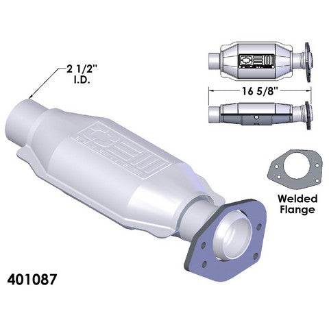 Catalytic Converter OEM Industries 401087