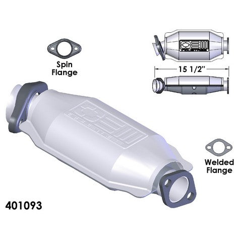 Catalytic Converter OEM Industries 401093