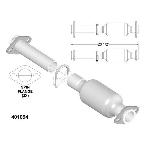 Catalytic Converter OEM Industries 401094