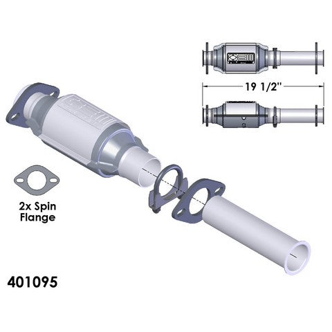 Catalytic Converter OEM Industries 401095
