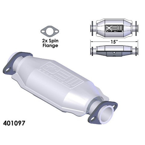 Catalytic Converter OEM Industries 401097