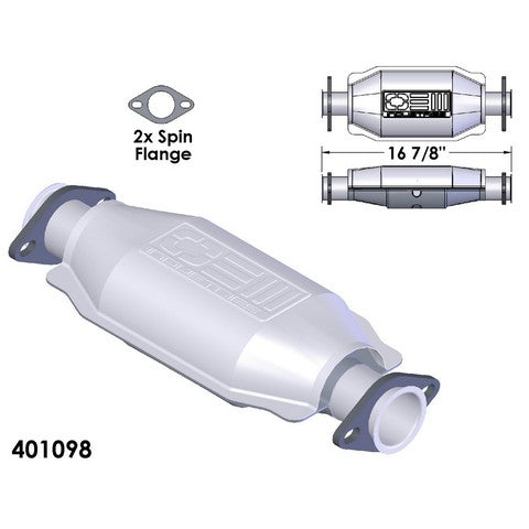 Catalytic Converter OEM Industries 401098