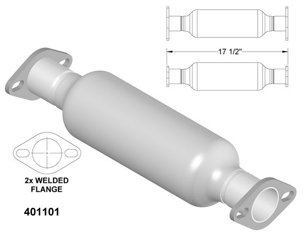 Catalytic Converter OEM Industries 401101