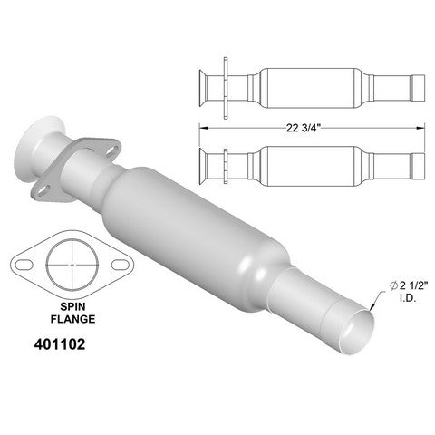 Catalytic Converter OEM Industries 401102