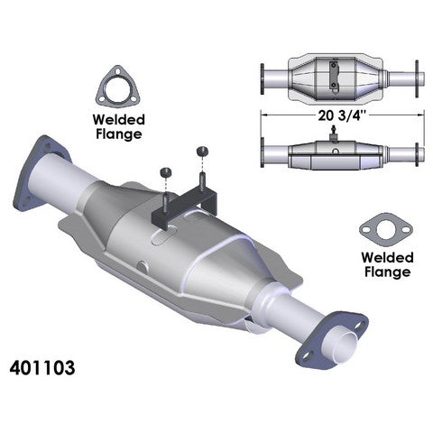 Catalytic Converter OEM Industries 401103