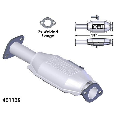 Catalytic Converter OEM Industries 401105