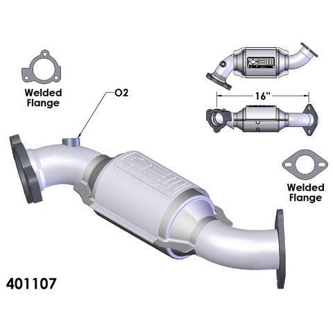Catalytic Converter OEM Industries 401107