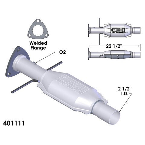 Catalytic Converter OEM Industries 401111