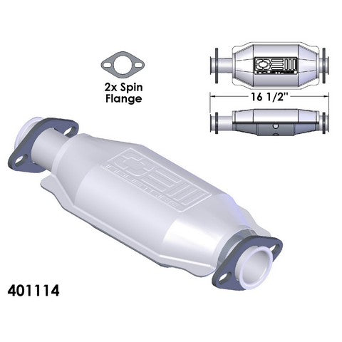 Catalytic Converter OEM Industries 401114