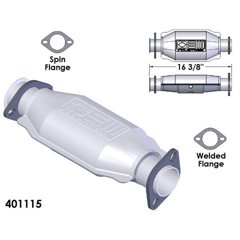 Catalytic Converter OEM Industries 401115