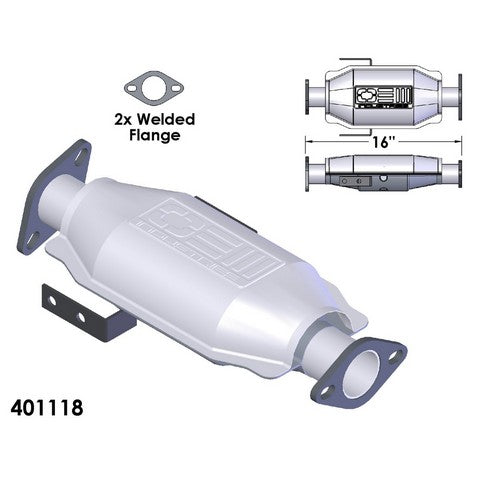 Catalytic Converter OEM Industries 401118