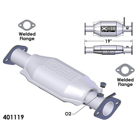 Catalytic Converter OEM Industries 401119