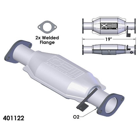 Catalytic Converter OEM Industries 401122