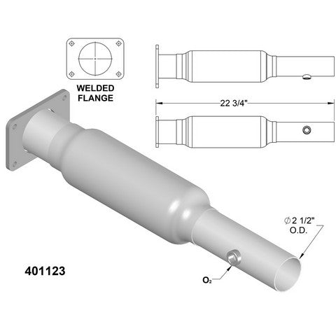 Catalytic Converter OEM Industries 401123
