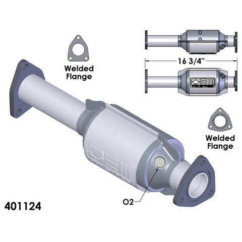 Catalytic Converter OEM Industries 401124