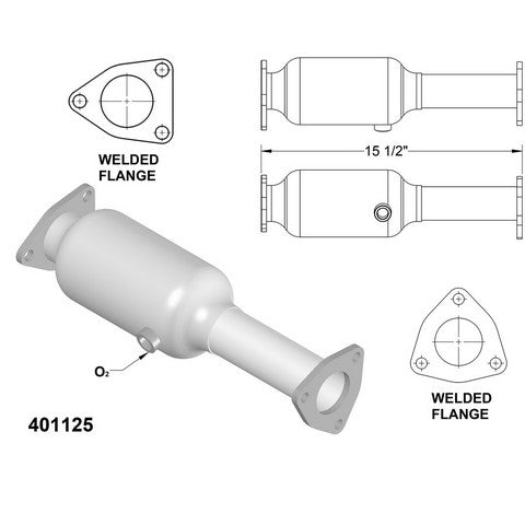 Catalytic Converter OEM Industries 401125