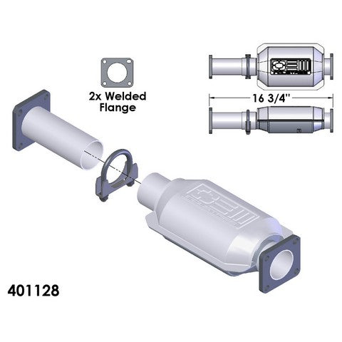 Catalytic Converter OEM Industries 401128