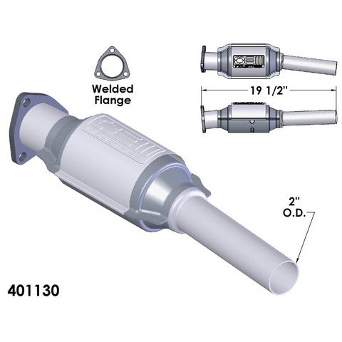Catalytic Converter OEM Industries 401130