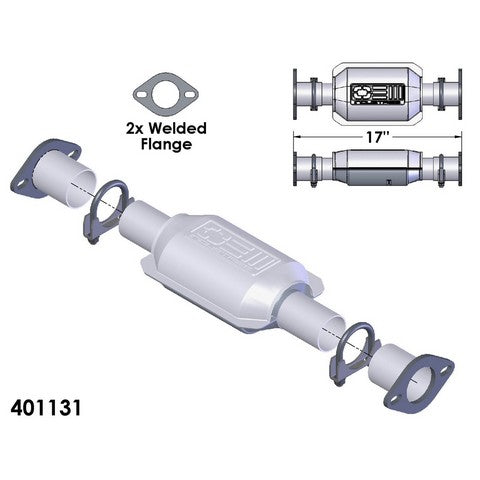 Catalytic Converter OEM Industries 401131